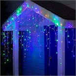 Гирлянда «Бахрома» 3 × 0.9 м, IP44, УМС, белая нить, 232 LED, свечение мульти, 220 В 2361651