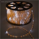 Световой шнур Luazon Lighting 13 мм, IP65, 100 м, 36 LED/м, 220 В, 2W, мерцание, свечение жёлтое 3784956