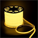 Гибкий неон Luazon Lighting 16 мм D-образный, IP65, 50 м, SMD2835, 120 LED/м, 220 В, свечение тёплое белое 9143268