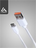 Кабель Luazon, Type-C - USB, 1 А, 1 м, белый 1928843