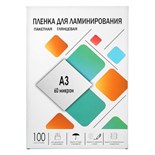 Пленка для ламинирования A3 303х426 мм, 60 мкм, 100 штук, глянцевые, Гелеос 5156780