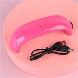 LED-лампа для сушки ногтей, 9 Вт, USB, цвет розовый 7458334