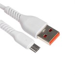 Кабель ONE DEPOT S08WM, microUSB - USB, 2.4 А, 1 метр, белый 9415676