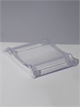 Монетница двухкомпонентная, с местом для рекламной вставки, 16,3×19,3×3, цвет прозрачный 9436479