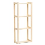 Стеллаж деревянный 150х64х27,5 см, 4 полки, 2 сорт 10137858