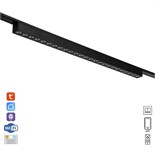 Светильник трековый ULTRA "Линза" LED 30Вт 3000K-5700К CRI90 черный 55,5х2,6х2,4см 9909493
