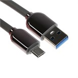 Кабель MicroUSB - USB, 2.4 А, оплётка TPE, морозоустойчивый, 1 метр, серый 9940243