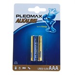 Батарейка алкалиновая Pleomax, AAA, LR03-2BL, 1.5В, блистер, 2 шт. 824029