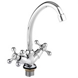 Смеситель для кухни Accoona A4676, двухрычажный, хром 1155051