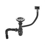 Сифон для мойки Accoona A469-2, 1 1/2", d=110 мм, с переливом, с гофрой 1174296