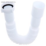Гофросифон "АНИ Пласт" K106, 1 1/2" х 40/50 мм, без выпуска, L= 366-776 мм 1188316