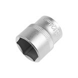 Головка торцевая шестигранная ТУНДРА, под квадрат 1/2", 24 мм, CrV 1123562