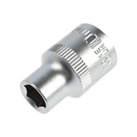 Головка торцевая шестигранная ТУНДРА, под квадрат 1/2", 10 мм, CrV 1123548