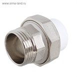 Муфта комбинированная RTP, разъемная (американка), d=25 мм x 1", наружная резьба 1275935
