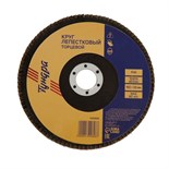 Круг лепестковый торцевой ТУНДРА, 150 х 22 мм, Р40 1300808