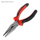Длинногубцы ЛОМ, шлифованные, двухкомпонентные рукоятки, 160 мм 1532375