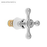 Маховик Accoona AH76, с кранбуксой, хром 1509534