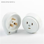 Разъем для плиты Smartbuy РШ-ВШ, 2P+PE, ОУ, 32 А, 250 В, пластик, белый 2174347