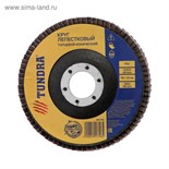 Круг лепестковый торцевой конический ТУНДРА, 115 х 22 мм, Р60 1857746