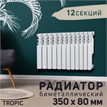 Радиатор Tropic 350x80 мм биметаллический, 12 секций 2398256