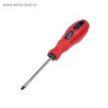 Отвертка шлицевая ЛОМ, магнит, двухкомпонентная рукоятка, SL5 х 75 мм 1858781