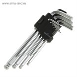 Набор шестигранников "СЕРВИС КЛЮЧ", Proffi, 9 пр., удлиненные 2726342