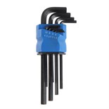 Набор ключей шестигранных ТУНДРА black, удлиненных, CrV, 1.5 - 10 мм, 9 шт. 2354399