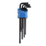 Набор ключей ТУНДРА black, TORX Tamper, экстрадлинные, CrV, TT10 - TT50, 9 шт. 2354404