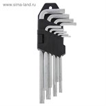 Набор ключей ЛОМ, TORX Tamper, удлиненных, TT10 - TT50, 9 шт. 2354390