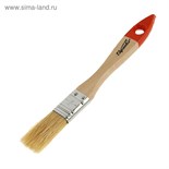 Кисть плоская SPARTA Slimline, натуральная щетина, деревянная рукоятка 20 мм 3087802