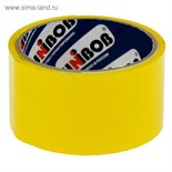 Клейкая лента упаковочная 48 мм х 24 м, 45 мкм UNIBOB (желтая) 3391272