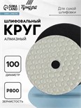 Алмазный гибкий шлифовальный круг ТУНДРА "Черепашка", для сухой шлифовки, 100 мм, № 800 3594935
