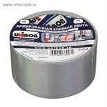 Клейкая лента Unibob армированная на ткани серебряная, 48 мм х 10 м 3806933