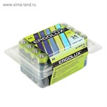 Батарейка алкалиновая Ergolux, AA, LR6-24BOX (LR6 BP-24), 1.5В, набор 24 шт. 3781551