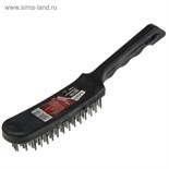 Щетка металлическая ручная ЛОМ, пластиковая рукоятка, 6-рядная 2768010