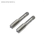 Метчики метрические ручные ТУНДРА, М14 х 1.25 мм, комплект из 2 шт. 2705914