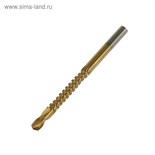 Сверло фрезерное универсальное ТУНДРА, HSS, TiN, цилиндрический хвостовик, 5 x 80 мм 3005536