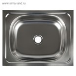 Мойка кухонная "Владикс", накладная, без сифона, 50х40 см, нержавеющая сталь 0.4 мм 3890632