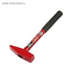 Молоток слесарный ЛОМ, квадратный боек, металлическая обрезиненная рукоятка, 500 г 2679400
