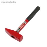 Молоток слесарный ЛОМ, квадратный боек, металлическая обрезиненная рукоятка, 800 г 2679401