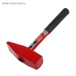 Молоток слесарный ЛОМ, квадратный боек, металлическая обрезиненная рукоятка, 2000 г 2679404