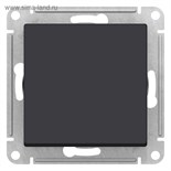 Выключатель SE ATLASDESIGN, 10 А, 1 клавиша, IP20, скрытый, карбон, ATN001011 4089415