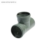 Тройник канализационный FLEXTRON, внутренний, d=110 мм, 90° 4332275