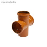 Крестовина канализационная FLEXTRON, d=110 мм, 90°, наружная 4332283