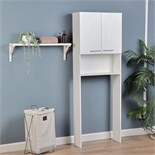 Стеллаж для ванной комнаты, Белый,  66 х 23 х 185 см 4407830
