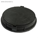 Люк полимерный, легкий, 70 кН, нагрузка до 7 т, черный 4505237