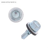 Саморезы кровельные с шайб., с рез.прокл., 6.3х19, 250 шт. 4555056