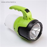 Фонарь прожекторный аккумуляторный, 5 Вт, 2 LED, 3 режима, USB, 18 х 15 х 9 см 4484759