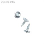 Саморезы с пресс-шайбой, 4.2х13 мм, оцинкованные, 200 шт. 4747785