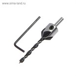 Сверло с зенкером ТУНДРА, 5 х 85 мм 4506450